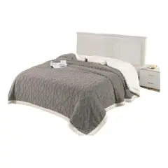 GENERICO - Frazada Polar Con Chiporro 2 Plazas