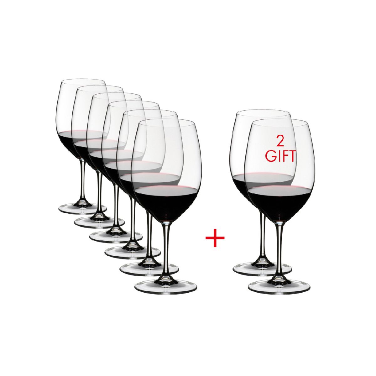 RIEDEL - RIEDEL VINUM SET 8 COPAS CABERNET, LLEVE 8 PAGUE 6