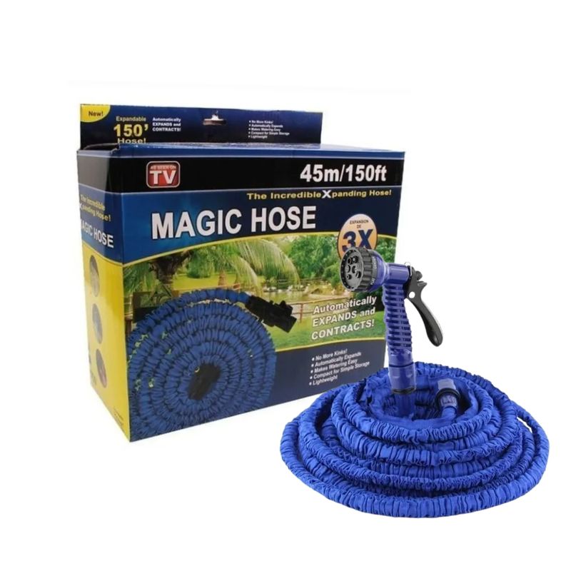 GENERICO - Manguera Retráctil Expandible 45 m 150 ft  MAGIC HOUSE