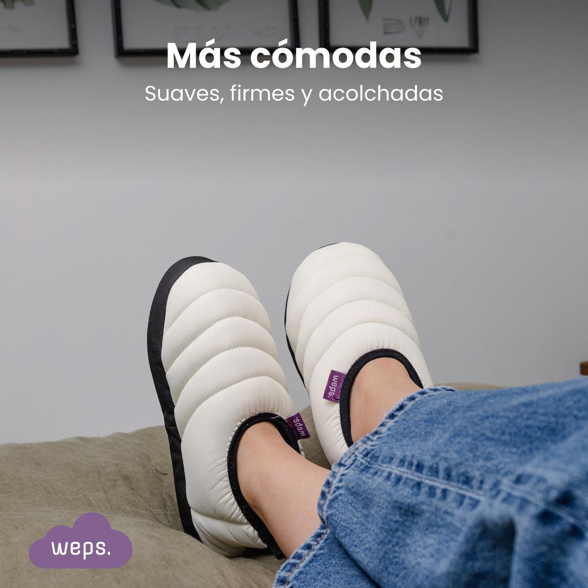 CASATUA - Pantuflas Adulto Hombre Mujer Weps para Outdoor e Indoor