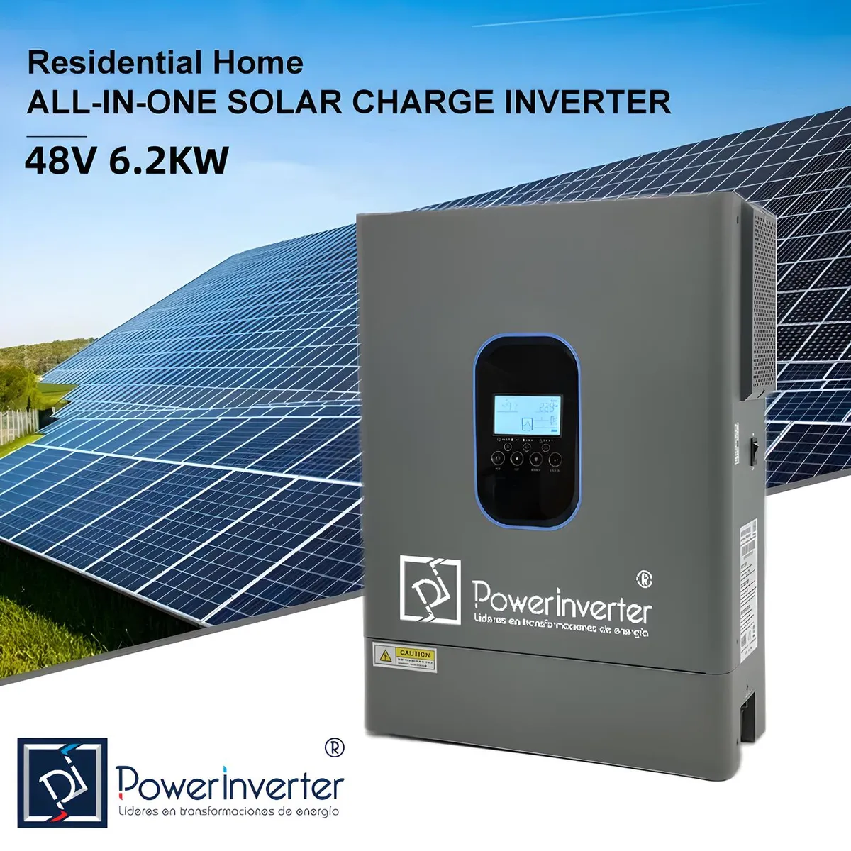 GENERICO - Inversor Hibrido Solar 3500w 24vdc 220vac 100a Mppt Pro BMS