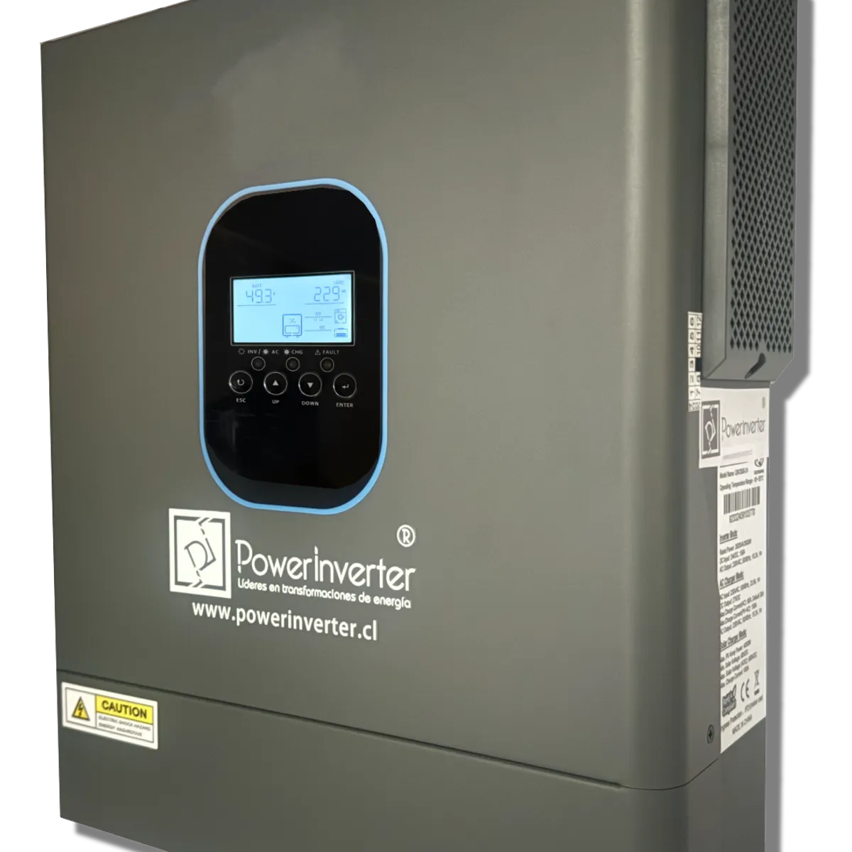 GENERICO - Inversor Hibrido Solar 3500w 24vdc 220vac 100a Mppt Pro BMS