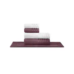 TEKA - Juego de Toallas 5 Piezas COMFORT Realeza - 450 gm² - 100% Alg