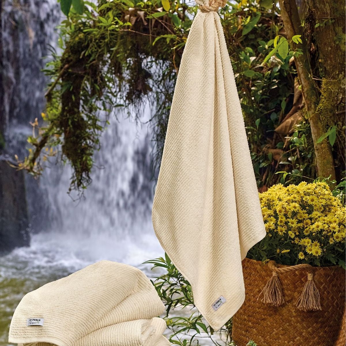 TEKA - Toalla de Baño 67x140 cm ORGANIC - 500 gm² - 100% Algodón