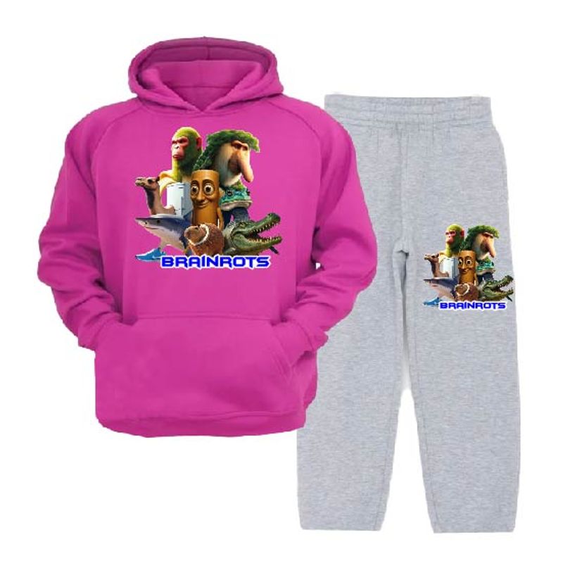 MPROPIA - Conjunto Buzo - Polerón Niños Brainrot Personajes Tralalero Tralala