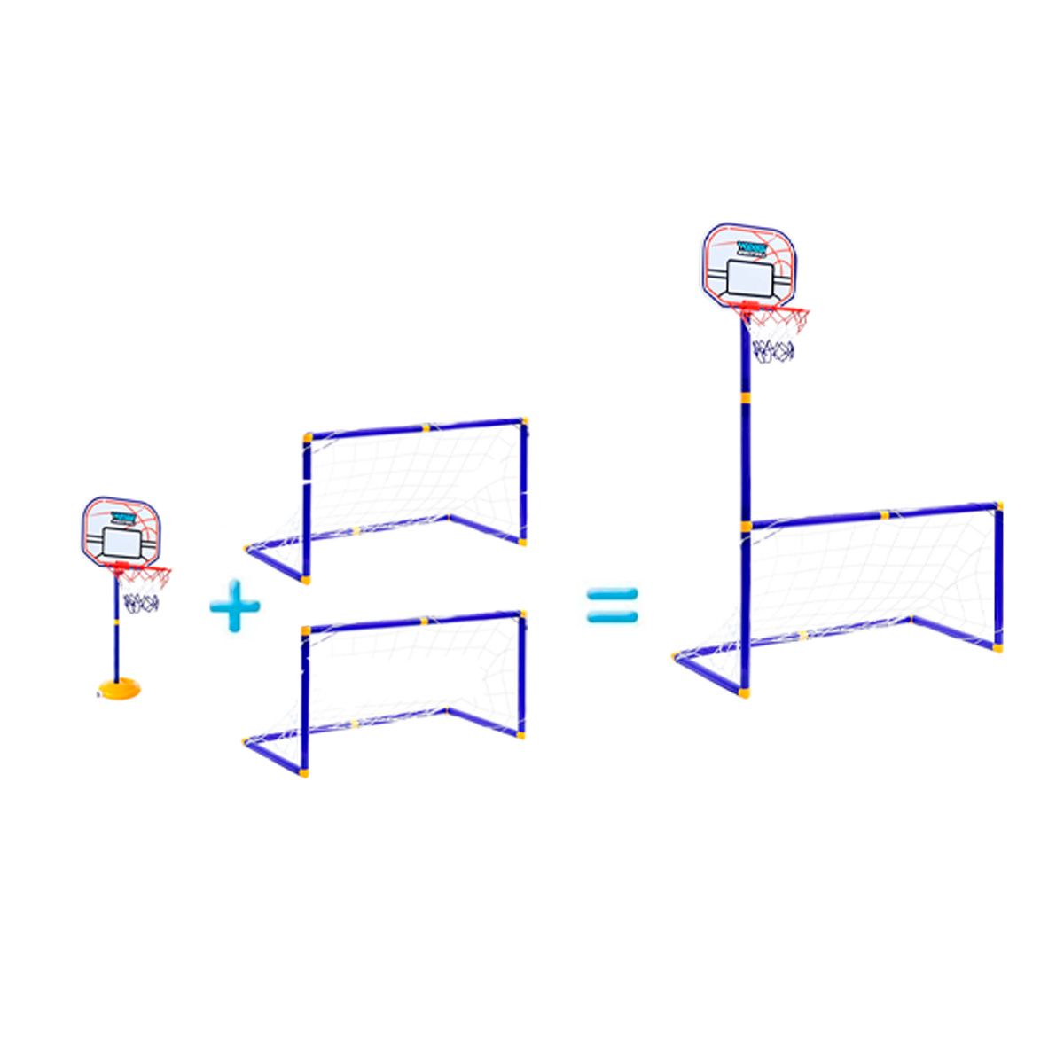 SDFIT - Set Aro Basketball + Arco + Pelotas Zg270-15