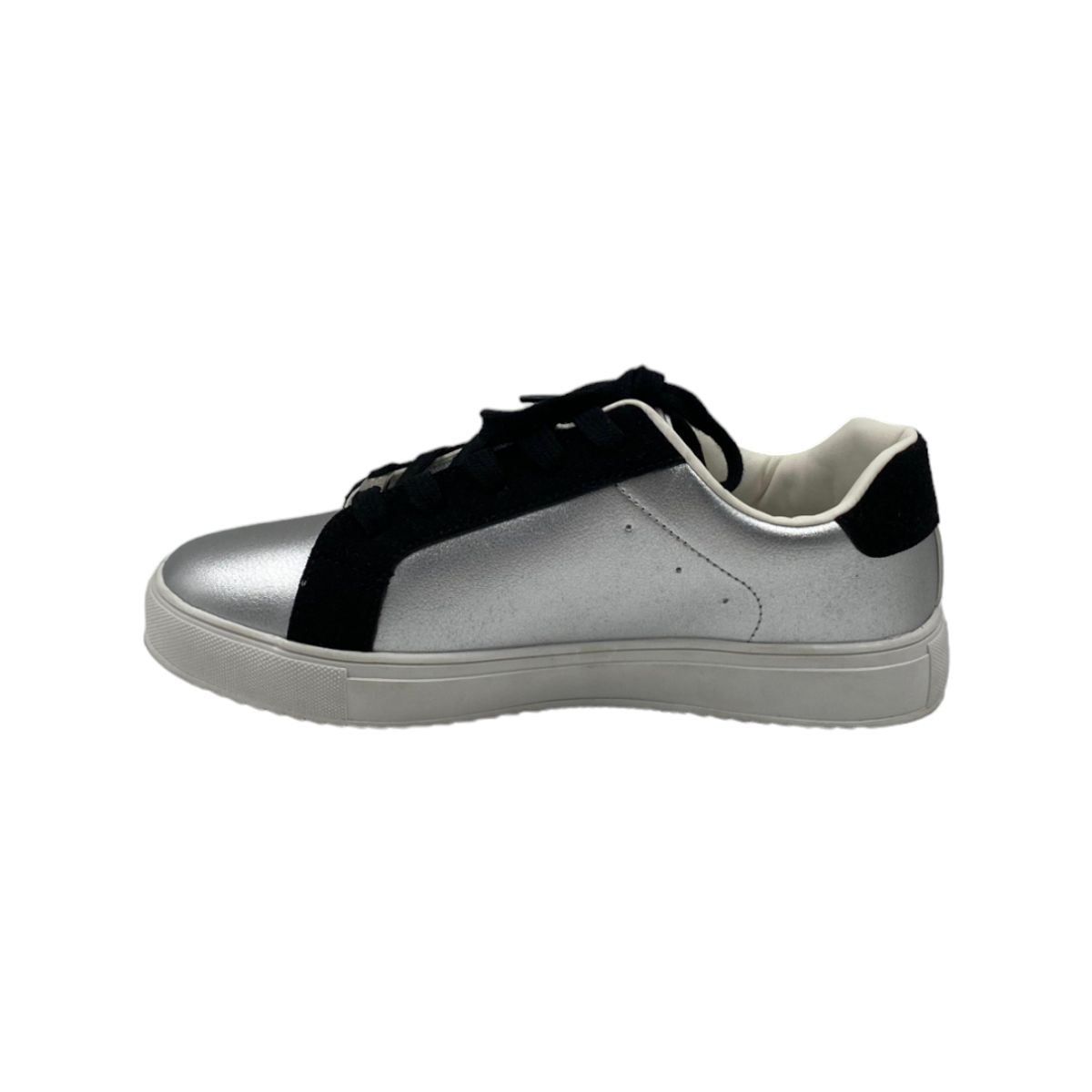 HERIEL - Zapatilla Plateada Estrellas Mujer