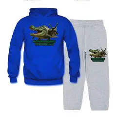 MPROPIA - Conjunto Buzo - Polerón Niños Brainrot Cocodrilo Bombardino Tralalero
