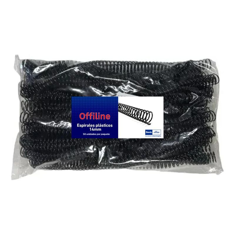 OFFILINE - Espirales para encuadernado Diferentes medidas - 10 mm