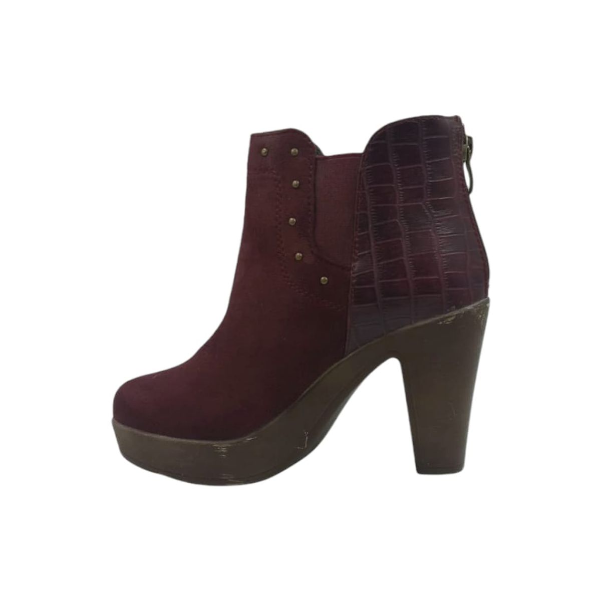 HERIEL - Botín Burdeos Taco Mujer