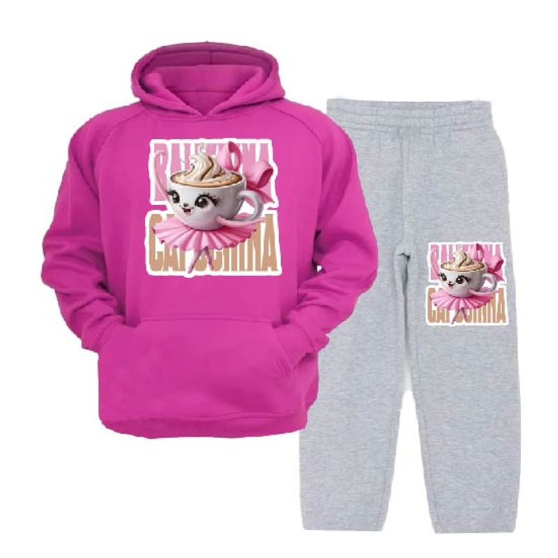 MPROPIA - Conjunto Buzo - Polerón Niñas Ballerina Capuchina Tralalero Tralala