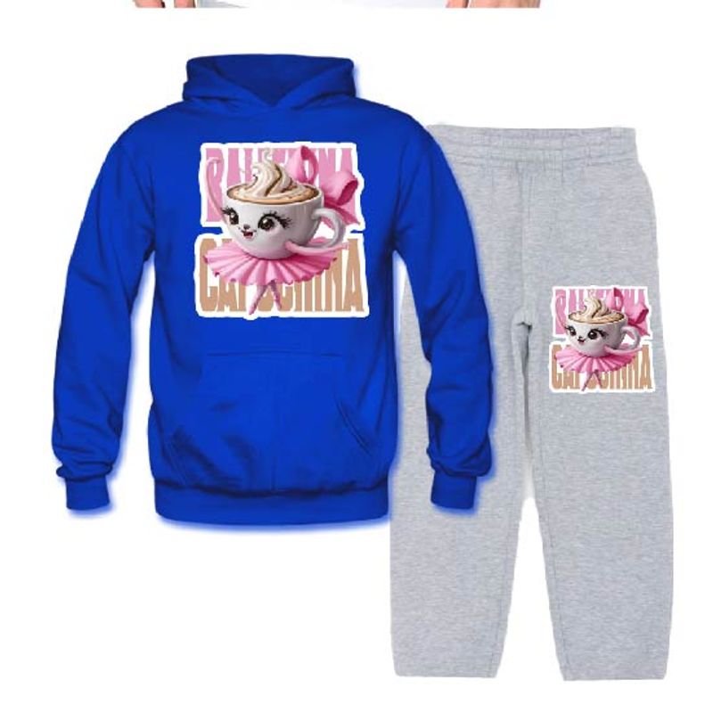 MPROPIA - Conjunto Buzo - Polerón Niñas Ballerina Capuchina Tralalero Tralala