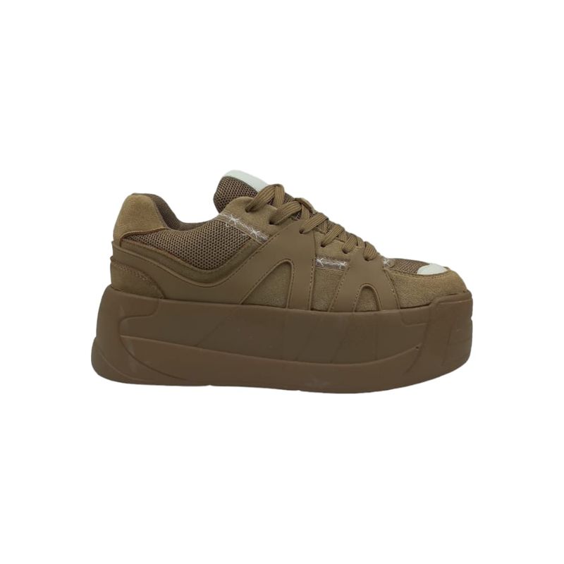 HERIEL - Zapatilla Khaki Plataforma Mujer