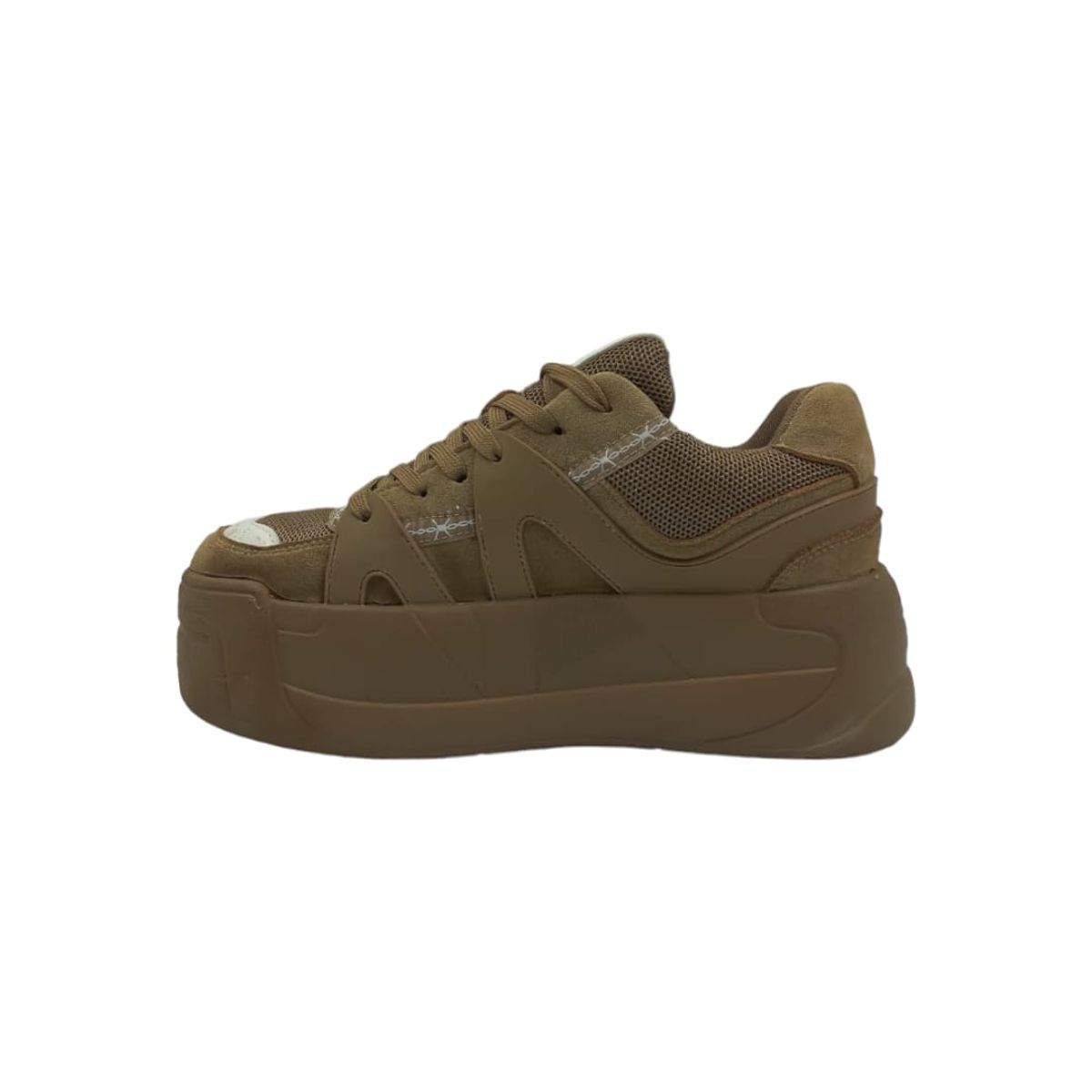 HERIEL - Zapatilla Khaki Plataforma Mujer