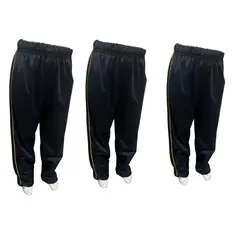 KIDS COOL - Pack 3 Pantalones Buzo Fantasía líneas amarillas Niño-Niña Escolar