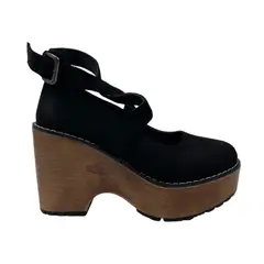 HERIEL - Zapato Negro Plataforma Mujer