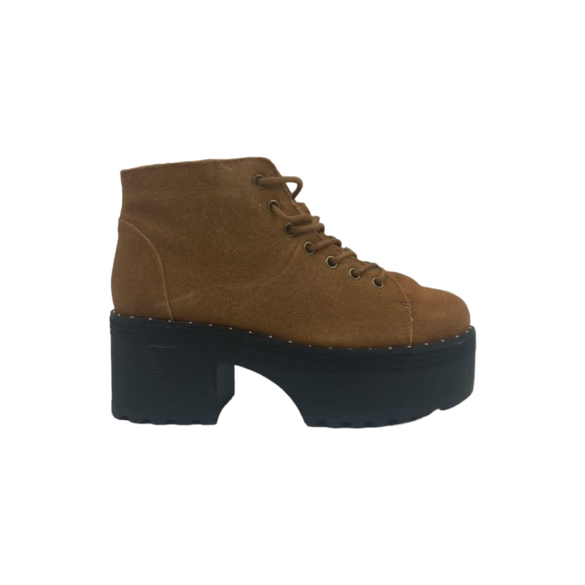 HERIEL - Botín Café Gamuza Plataforma