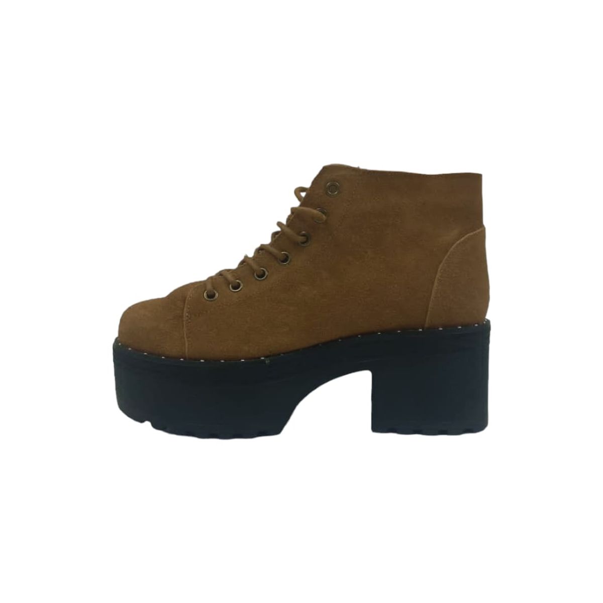 HERIEL - Botín Café Gamuza Plataforma