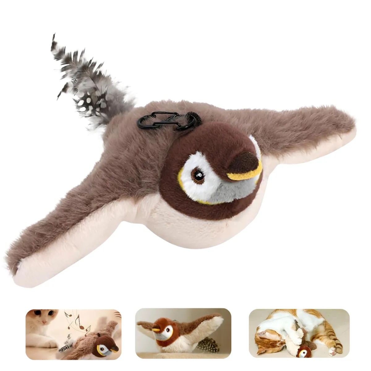 KERU - Juguete Interactivo Pájaro Volador Con Movimiento Y Sonido