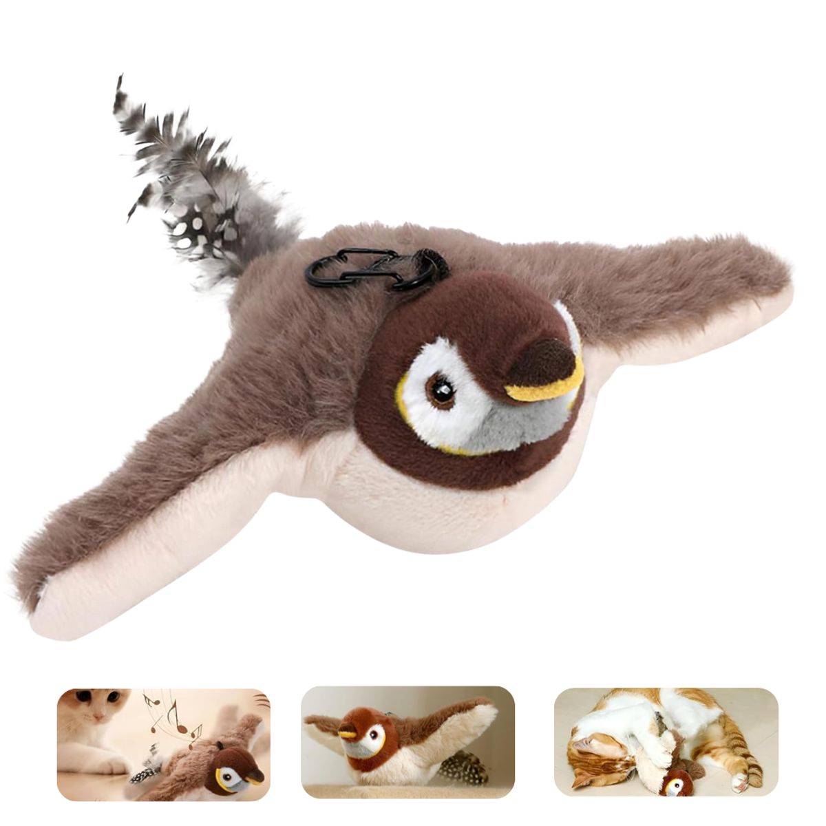 KERU - Juguete Interactivo Pájaro Volador Con Movimiento Y Sonido