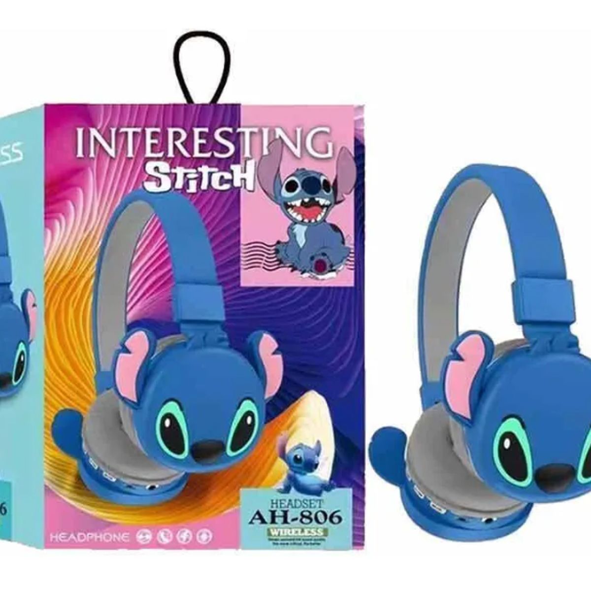 GENERICO - Audífonos Inalámbricos Stitch Con Bluetooth Niños Infantil
