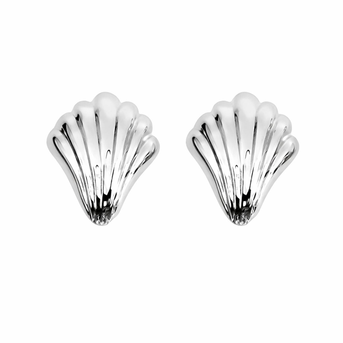 JOYAS MYTOKE - Aros Clip Click Ostra Plata Fina 925 Mujer Earcuff