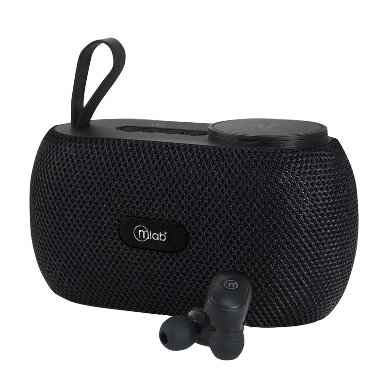 MLAB - PARLANTE PORTATIL AIR DUAL BASS TWS SPEAKER + AUDIFO 09301