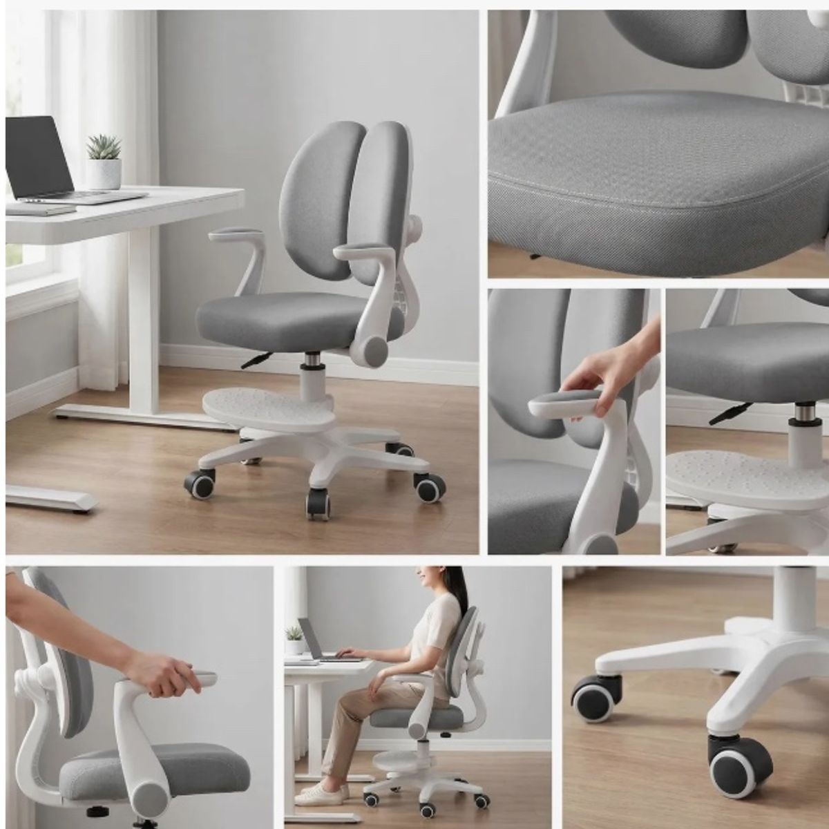 Silla Ergonómica Infantil Respaldo Doble, marca ATLAS - Foto Principal