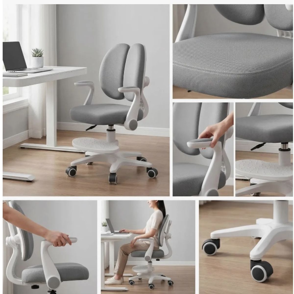Silla Ergonómica Infantil Respaldo Doble, marca ATLAS - Foto Principal