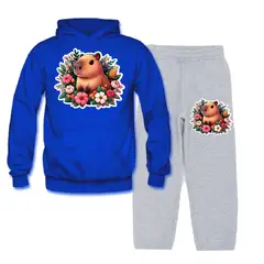 MPROPIA - Conjunto Buzo - Polerón Niñas Niños Capibara Capybara Flores
