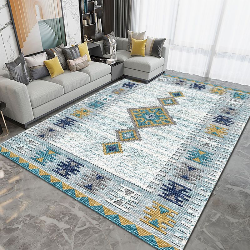 GENERICO - Alfombra 3D vintage  200 x 240 cm tipo piel de durazno antideslizante