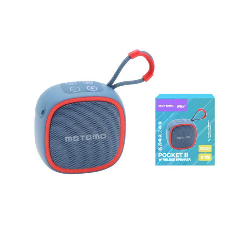 MOTOMO - PARLANTE PORTATIL POCKET II 5W AZUL PAPOBT27