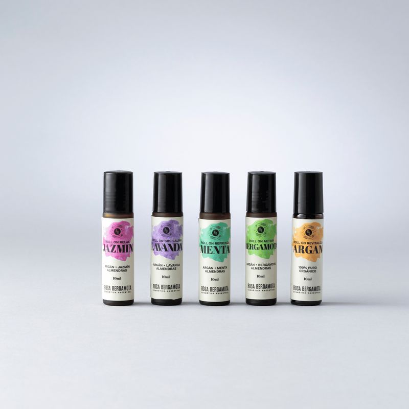 ROSA BERGAMOTA - Pack Roll on Aceites Esenciales + Roll on Argán