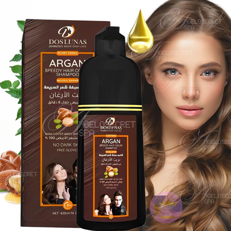 GENERICO - Shampoo Tinte Rápido Cubre Canas Color Cataño Natural