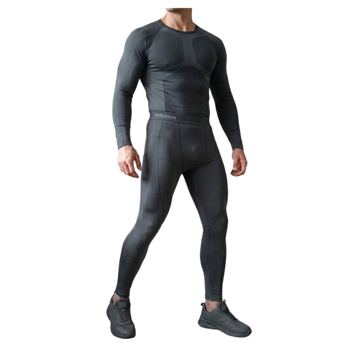 EKOL TACTICA MILITAR - Set Primera Capa Hombre, Camiseta Y Calza Compresion Térmicos