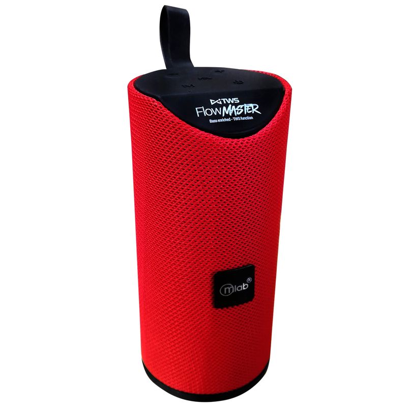 MLAB - PARLANTE PORTATIL FLOW MASTER 8” ROJO 08858