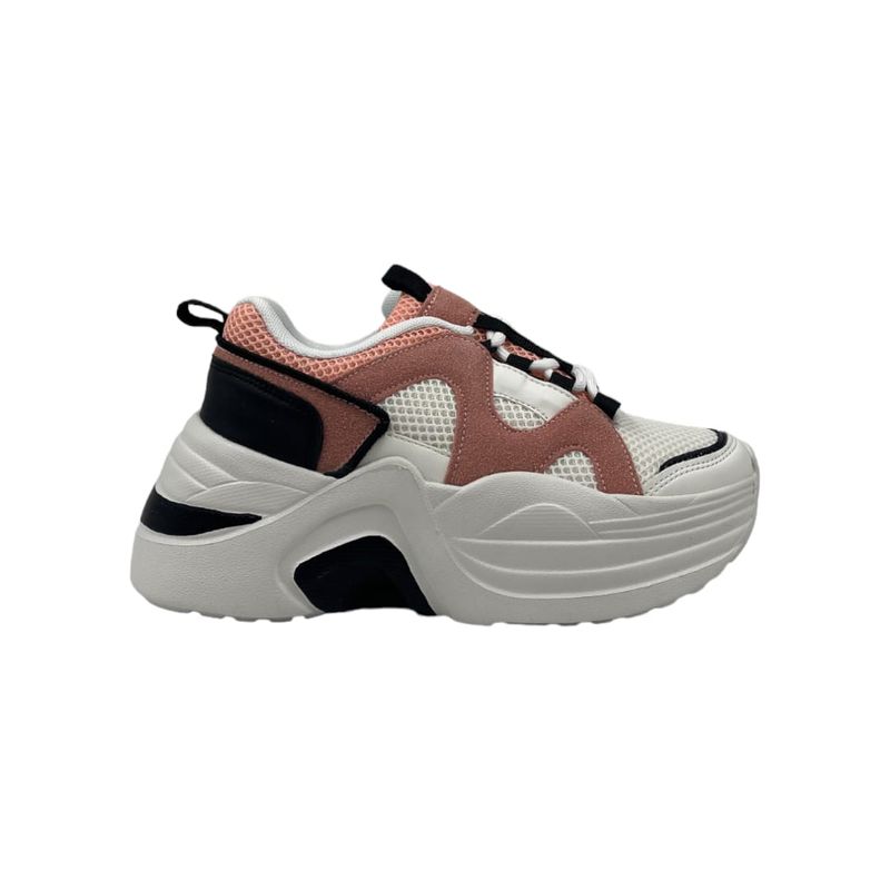 HERIEL - Zapatilla Rosa Plataforma Mujer