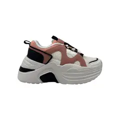 HERIEL - Zapatilla Rosa Plataforma Mujer