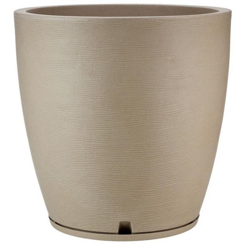FLORIDIS - MACETERO FLORIDIS BEIGE AMSTERDAM 70CM ALTO CON PLATO
