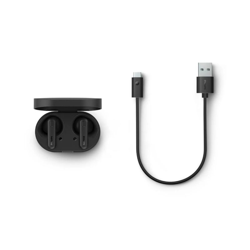 PHILIPS - Audífonos Philips True Bluetooth TAT1138 Negro