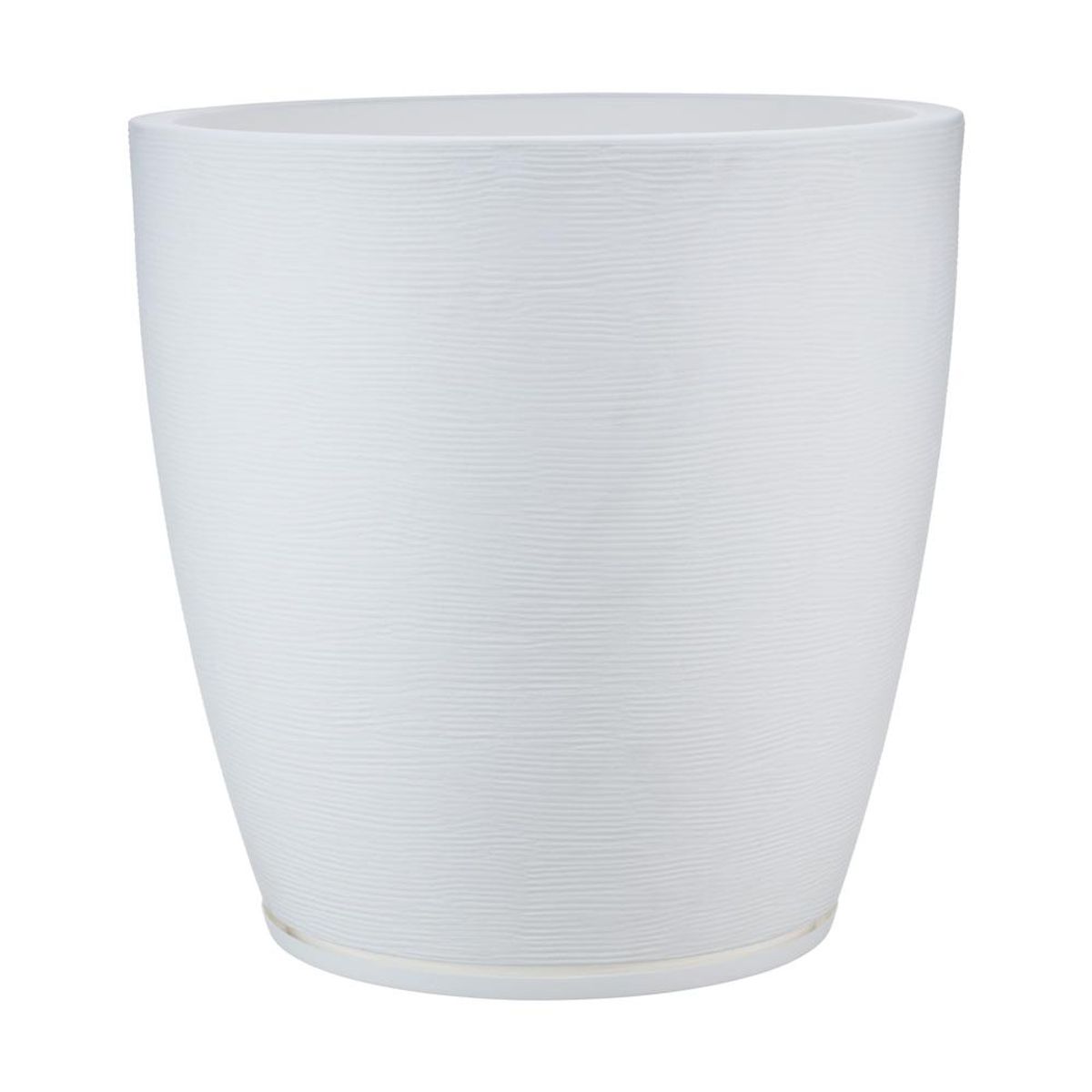 FLORIDIS - MACETERO FLORIDIS BLANCO AMSTERDAM 70CM ALTO CON PLATO