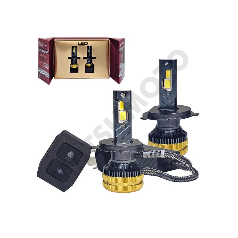 MATSUMOTO - Kit 2 Ampolletas H4 Super Led 18.000lm Bicolor Matsumoto