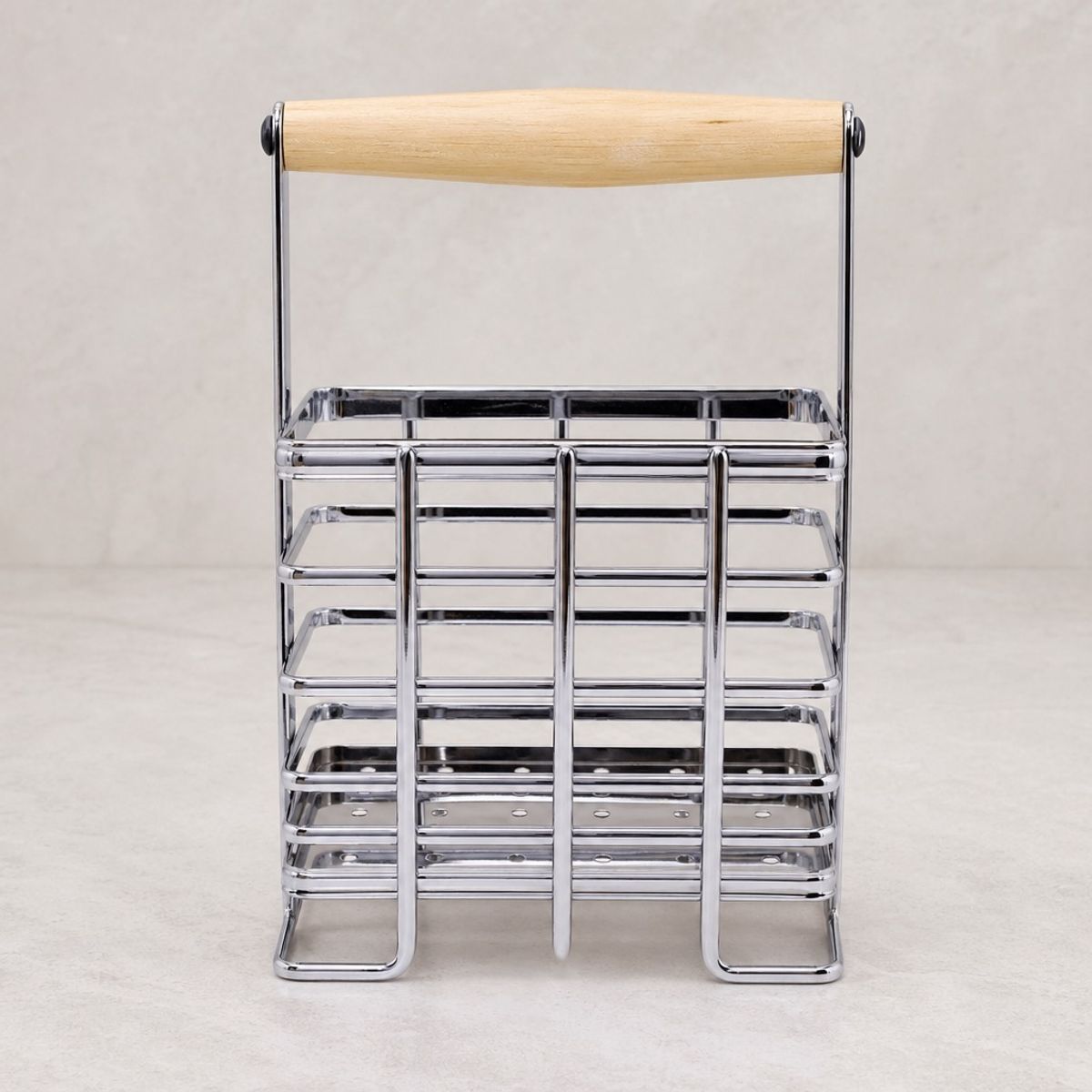 HOMESTAR - Porta Utensilios Metal para cocina Cromado