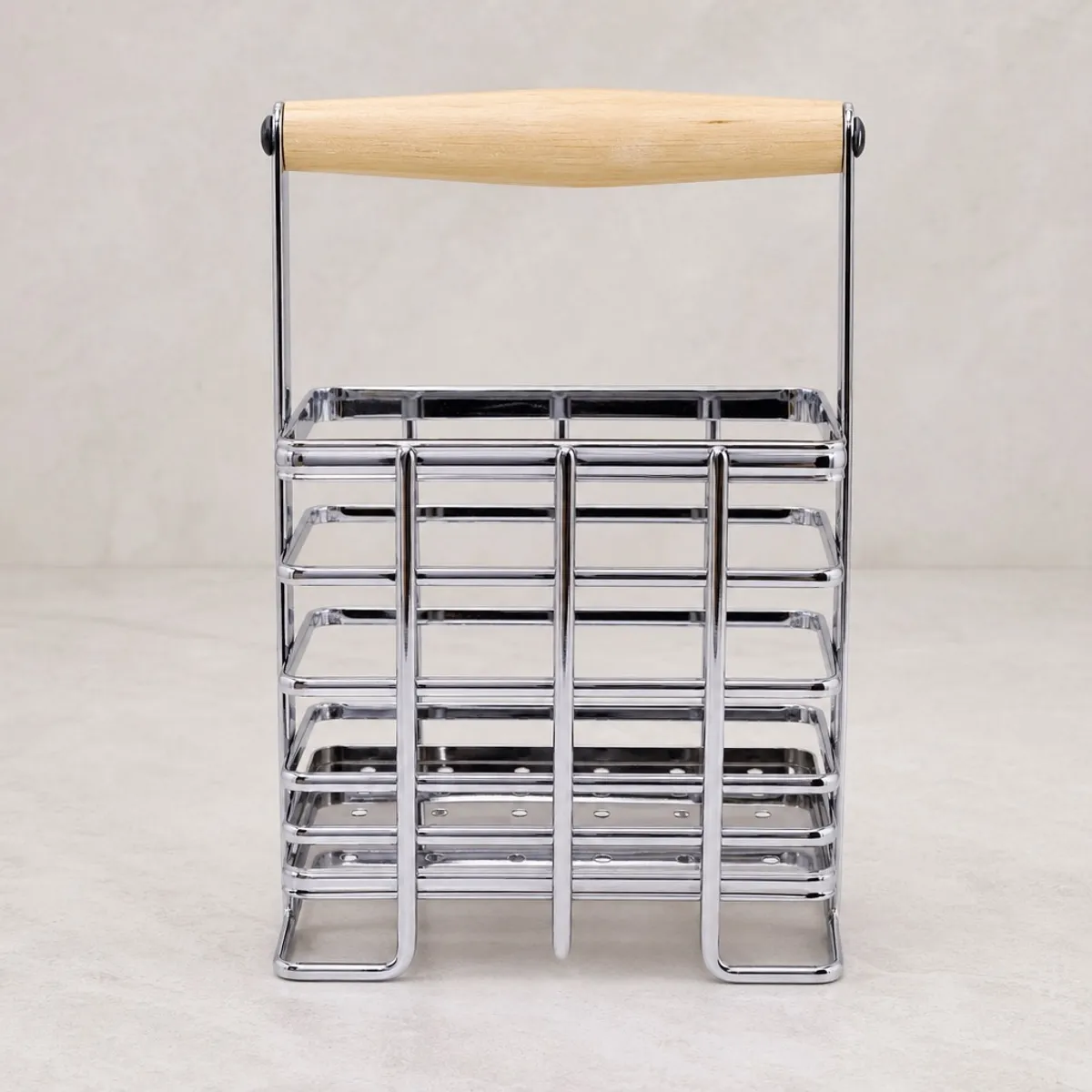 HOMESTAR - Porta Utensilios Metal para cocina Cromado