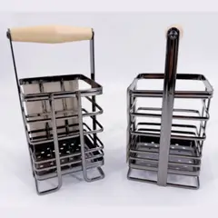 HOMESTAR - Porta Utensilios Metal para cocina Mate Cromado