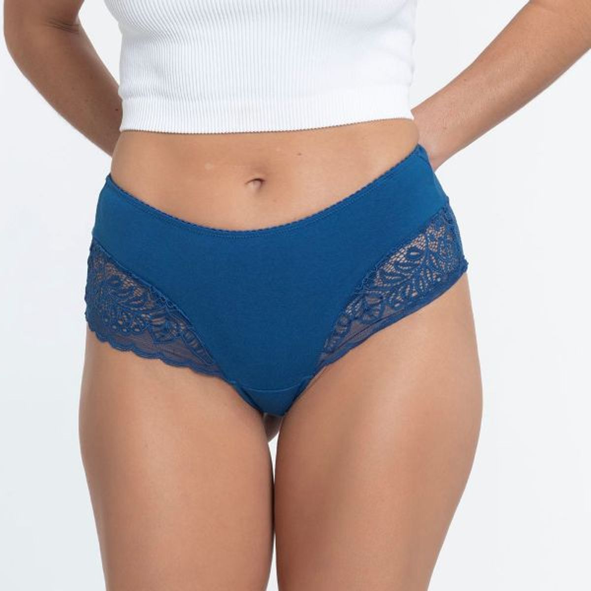LADY GENNY - Pantaleta Algodón Y Encaje