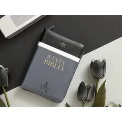 ABBA - Biblia RVR60 045cz PJR 10 pts Tricolor negro/blanco/gris Tamaño Portátil