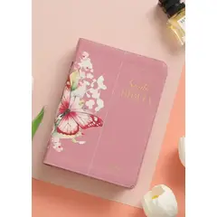 ABBA - Biblia RVR60 035c PJR CP Flores rosas Tamaño Compacto