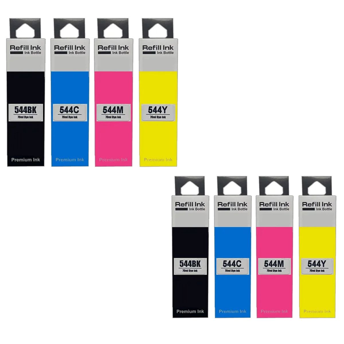 CREA PRINT - 2 Pack De Recarga De Tinta Para Epson T544 L3210 L3250 L1250
