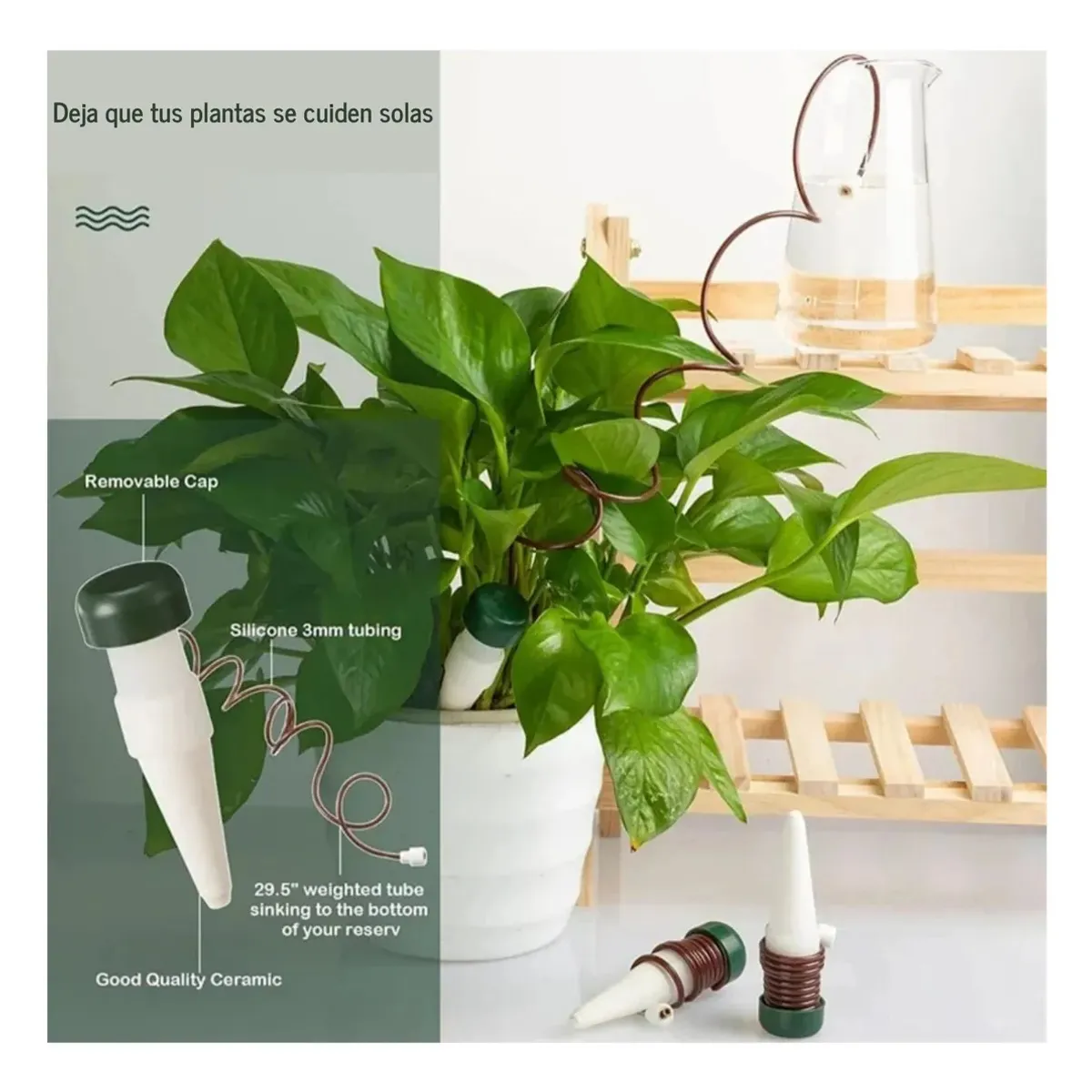 KUANGYE - 4 Sistema De Regadores Automatico Riego Goteo Plantas Jardin